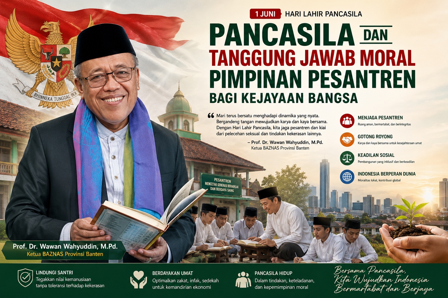 Pancasila dan Tanggung Jawab Moral Pimpinan Pesantren Bagi Kejayaan Bangsa